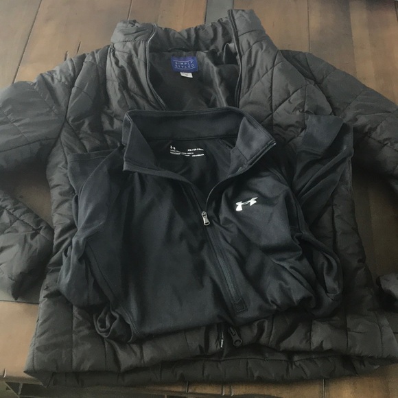 Under Armour Tops - 2 Great condition longsleeve one jacket one top